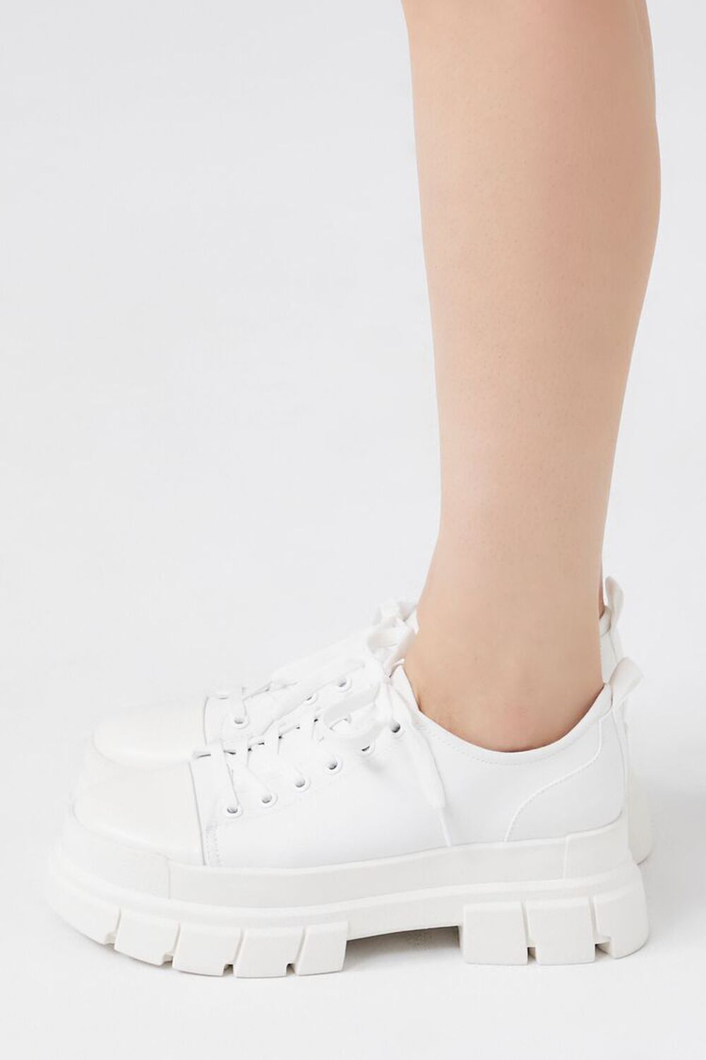 Lace-Up Lug-Sole Sneakers